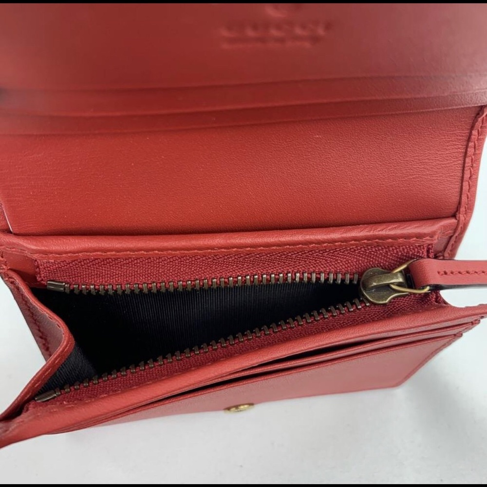 * RARE * Gucci Queen Margaret Card Case in White, Blue, and Red NEW IN BOX W BAG - Picture 9 of 12